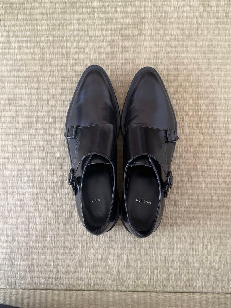 lad musician ダブルモンクシューズ　サイズ42