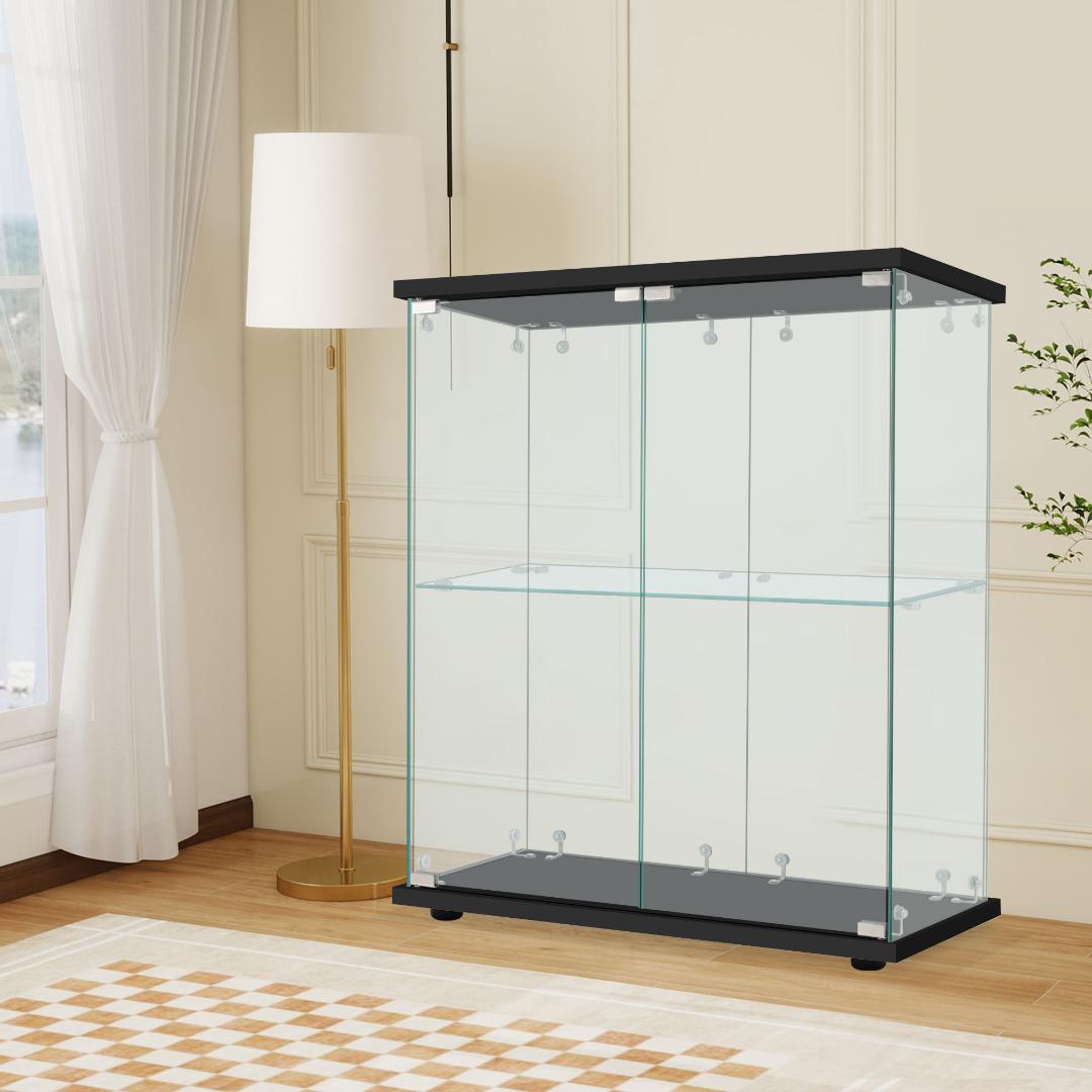 コレクションケース 両扉タイプ 2段 幅80.5×奥行36.5×高さ86cm