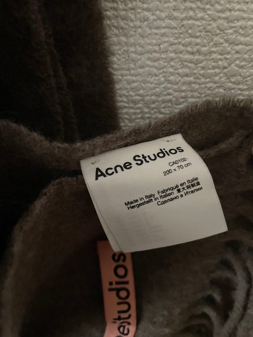 Acne Studios マフラー ブラウン メランジ
