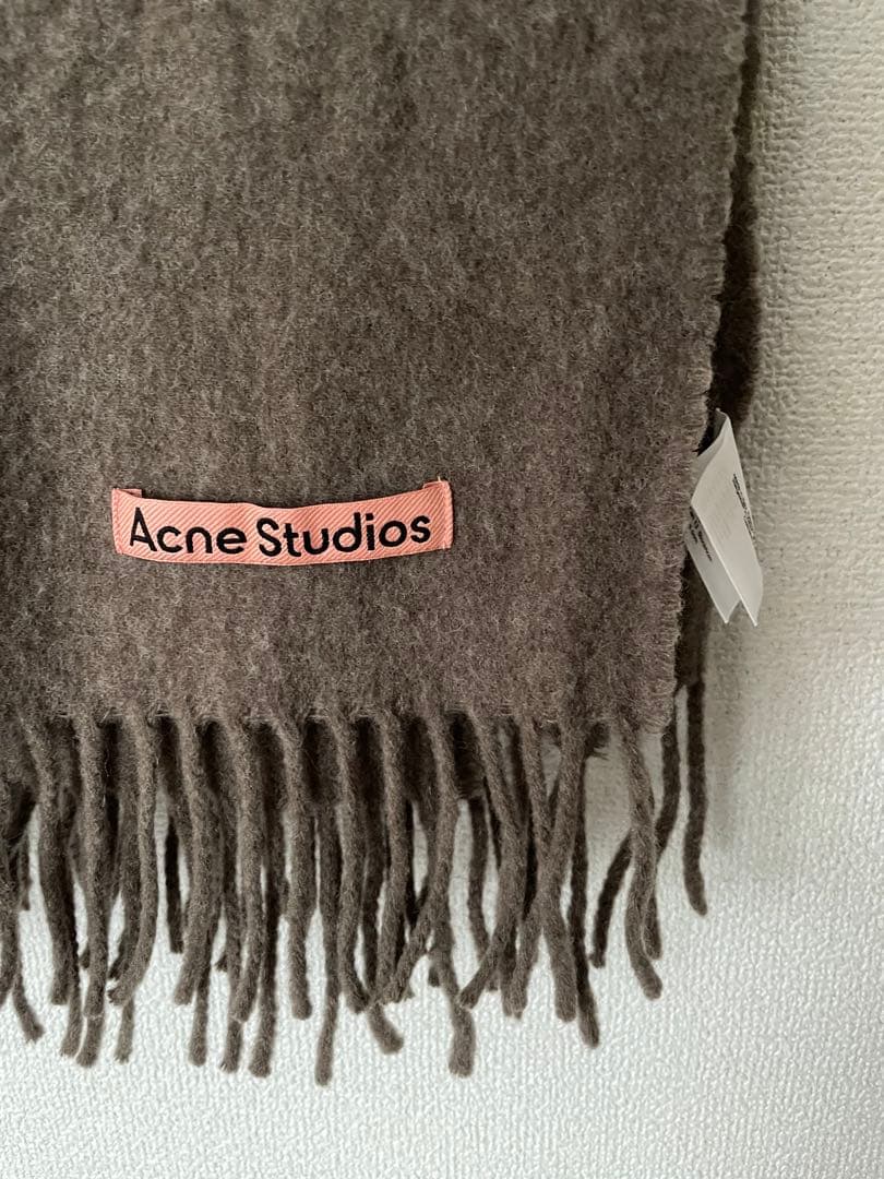 Acne Studios マフラー ブラウン メランジ
