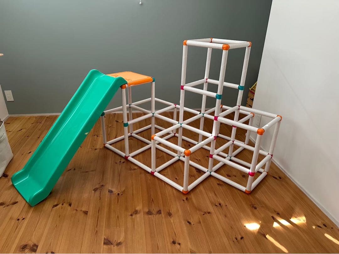 白いわんぱくジム 箱なし ジャングルジム