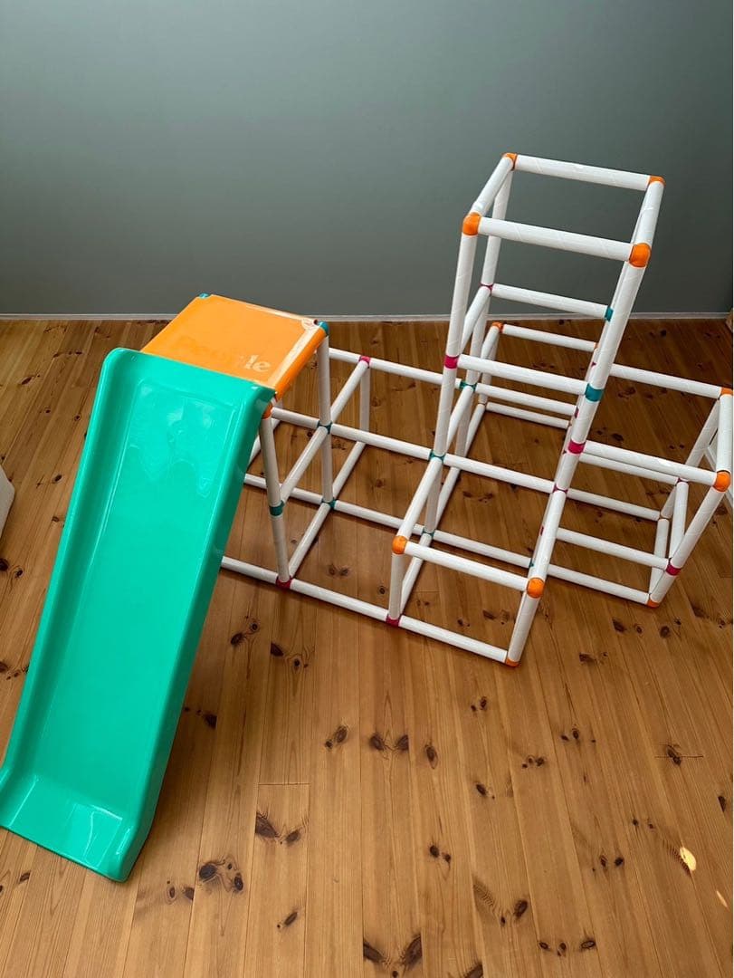 白いわんぱくジム 箱なし ジャングルジム