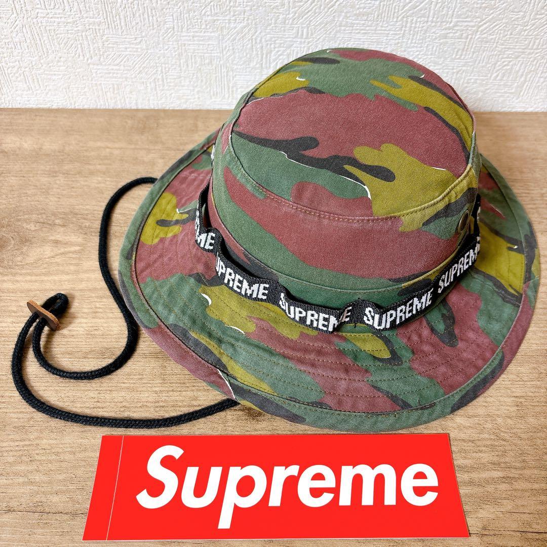 正規品　Supreme アウトドアハット　ハット　帽子　アメリカ製　迷彩