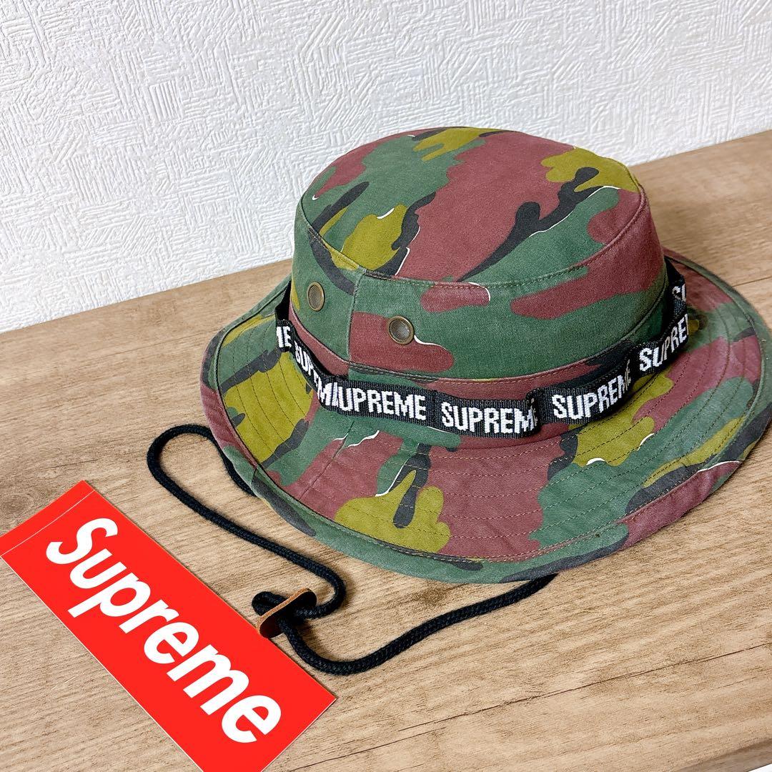 正規品　Supreme アウトドアハット　ハット　帽子　アメリカ製　迷彩