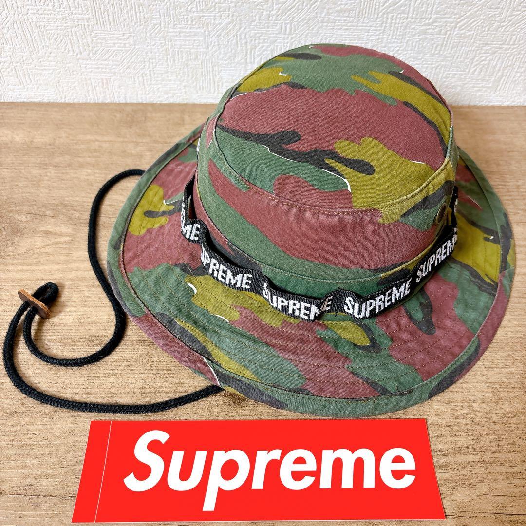 正規品　Supreme アウトドアハット　ハット　帽子　アメリカ製　迷彩