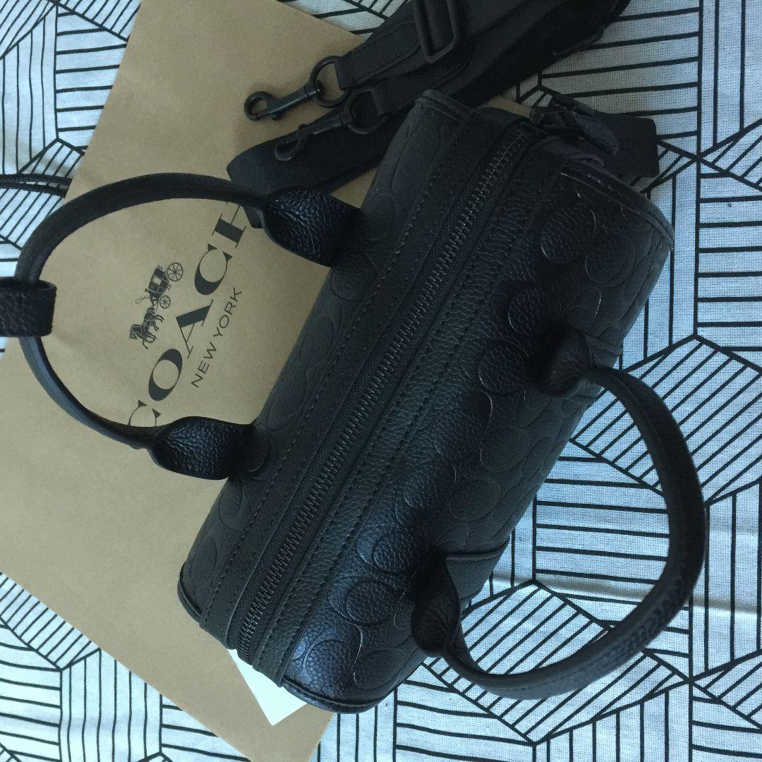 COACHコーチバッグ CZ497 ブラック ショルダーバッグボストンバッグ