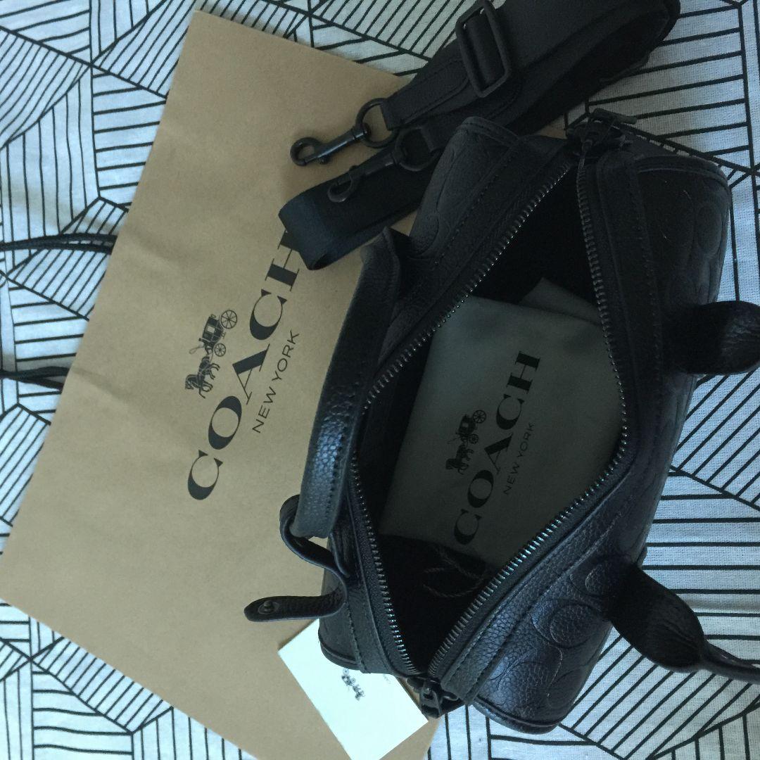 COACHコーチバッグ CZ497 ブラック ショルダーバッグボストンバッグ