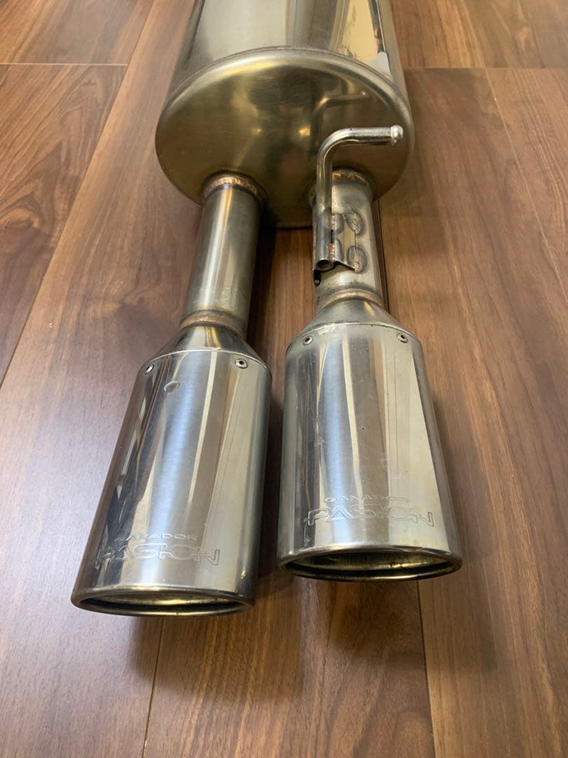 GANADOR マフラー プリウスα 美品 ステンレス デュアルテールマフラー