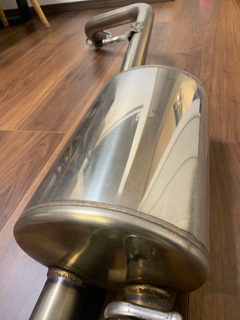 GANADOR マフラー プリウスα 美品 ステンレス デュアルテールマフラー