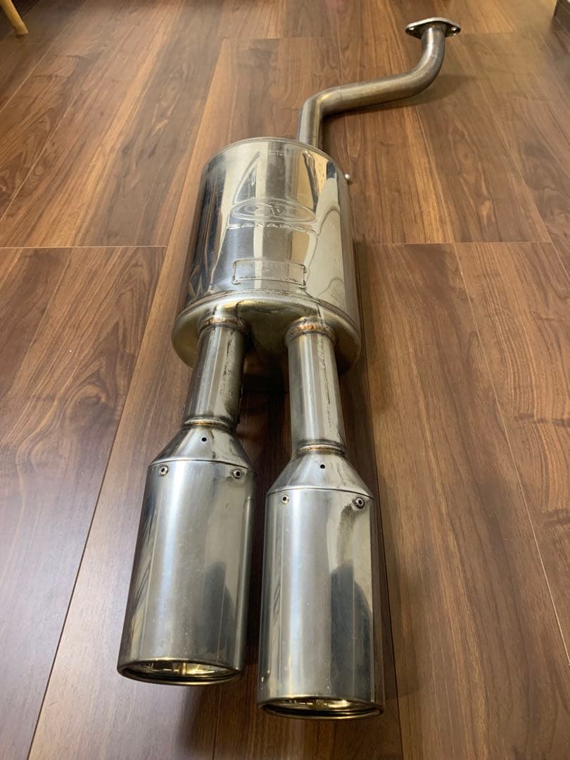 GANADOR マフラー プリウスα 美品 ステンレス デュアルテールマフラー