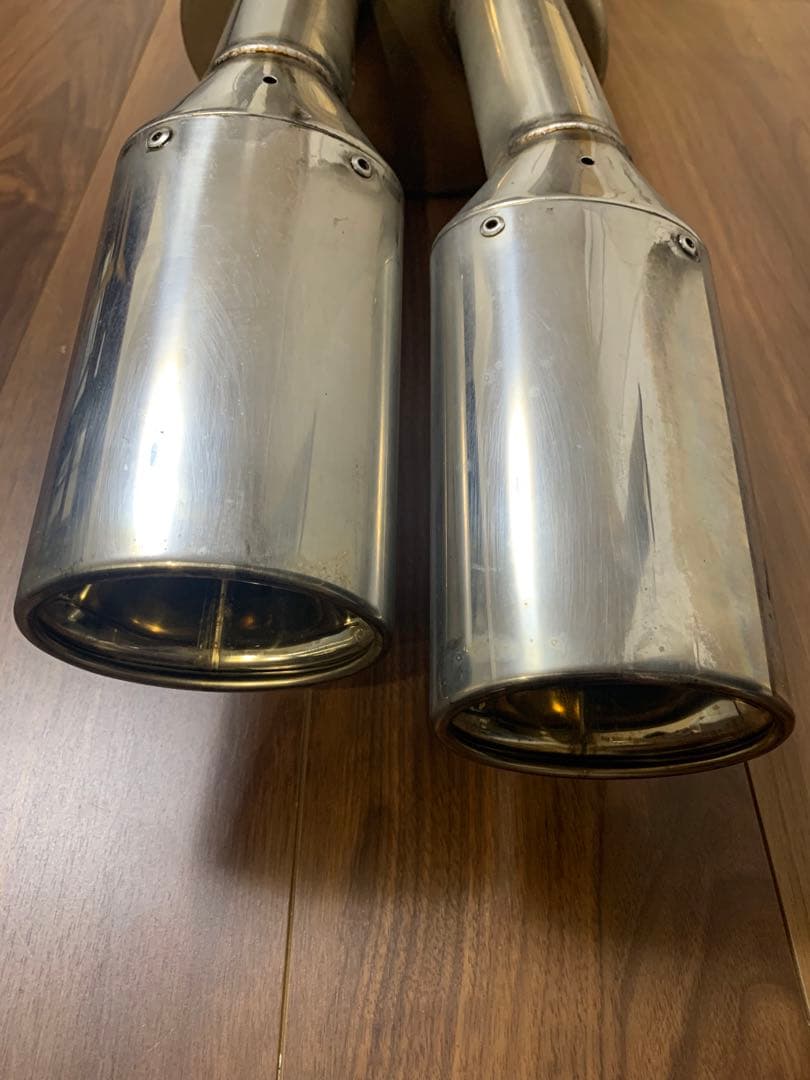 GANADOR マフラー プリウスα 美品 ステンレス デュアルテールマフラー