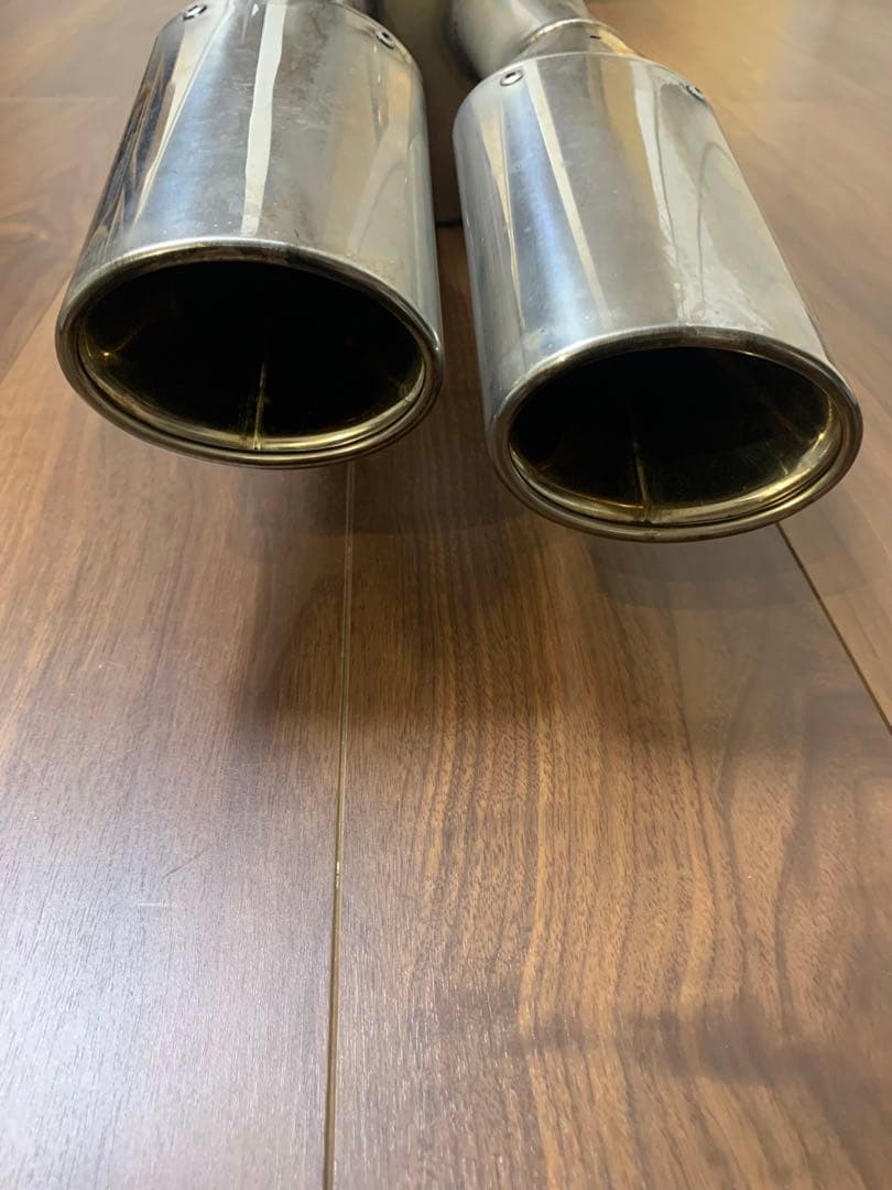 GANADOR マフラー プリウスα 美品 ステンレス デュアルテールマフラー
