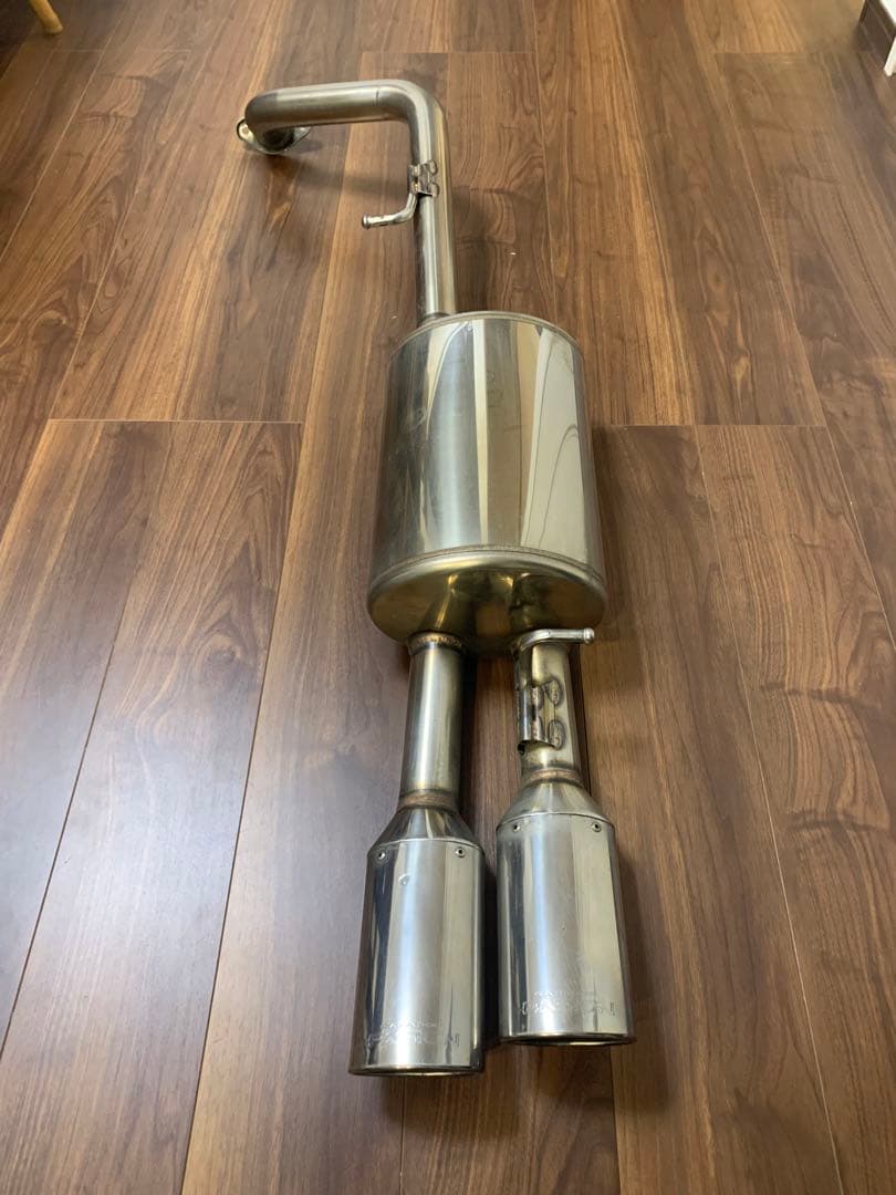 GANADOR マフラー プリウスα 美品 ステンレス デュアルテールマフラー