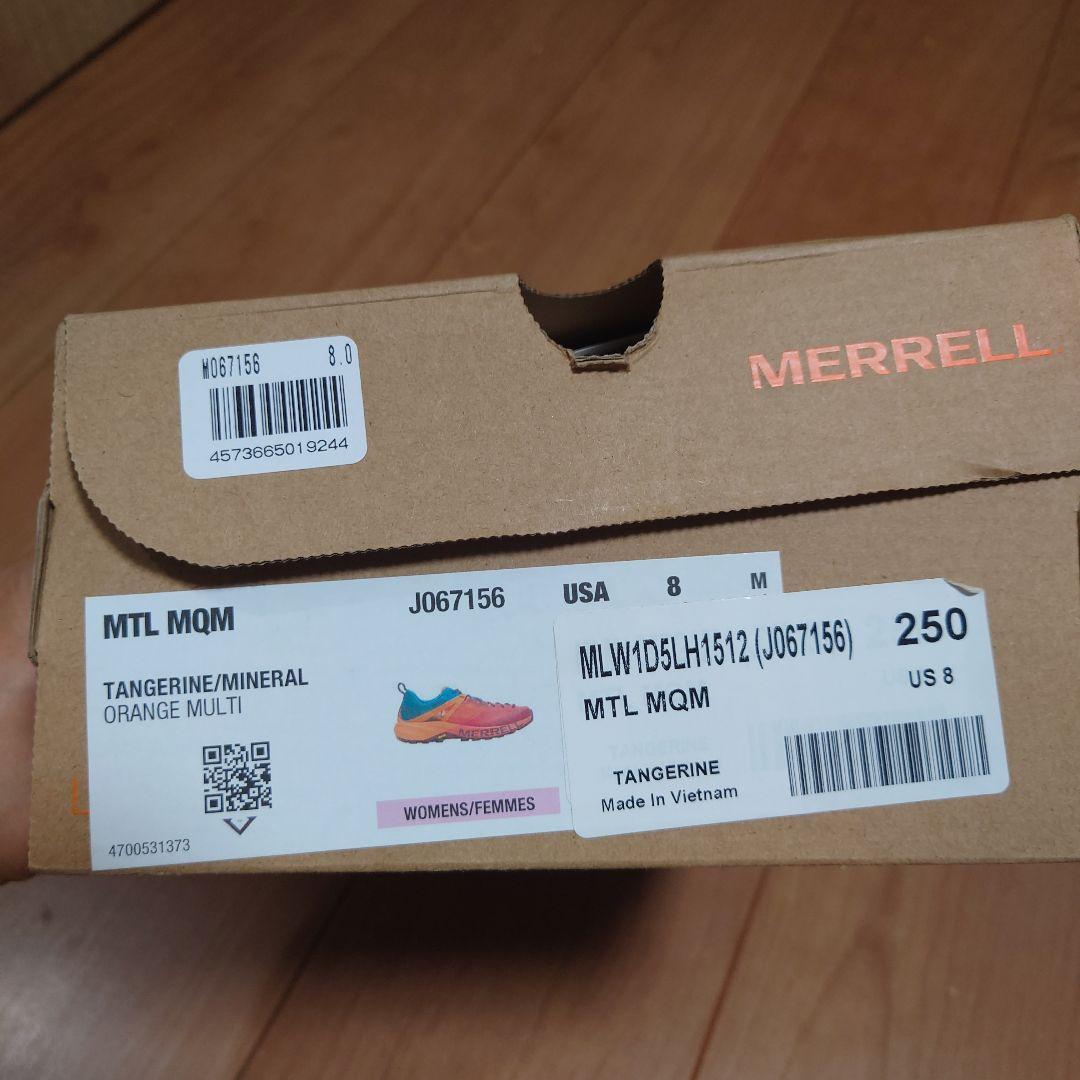 MERRELL トレイルランニングシューズ オレンジ/ターコイズ25cm