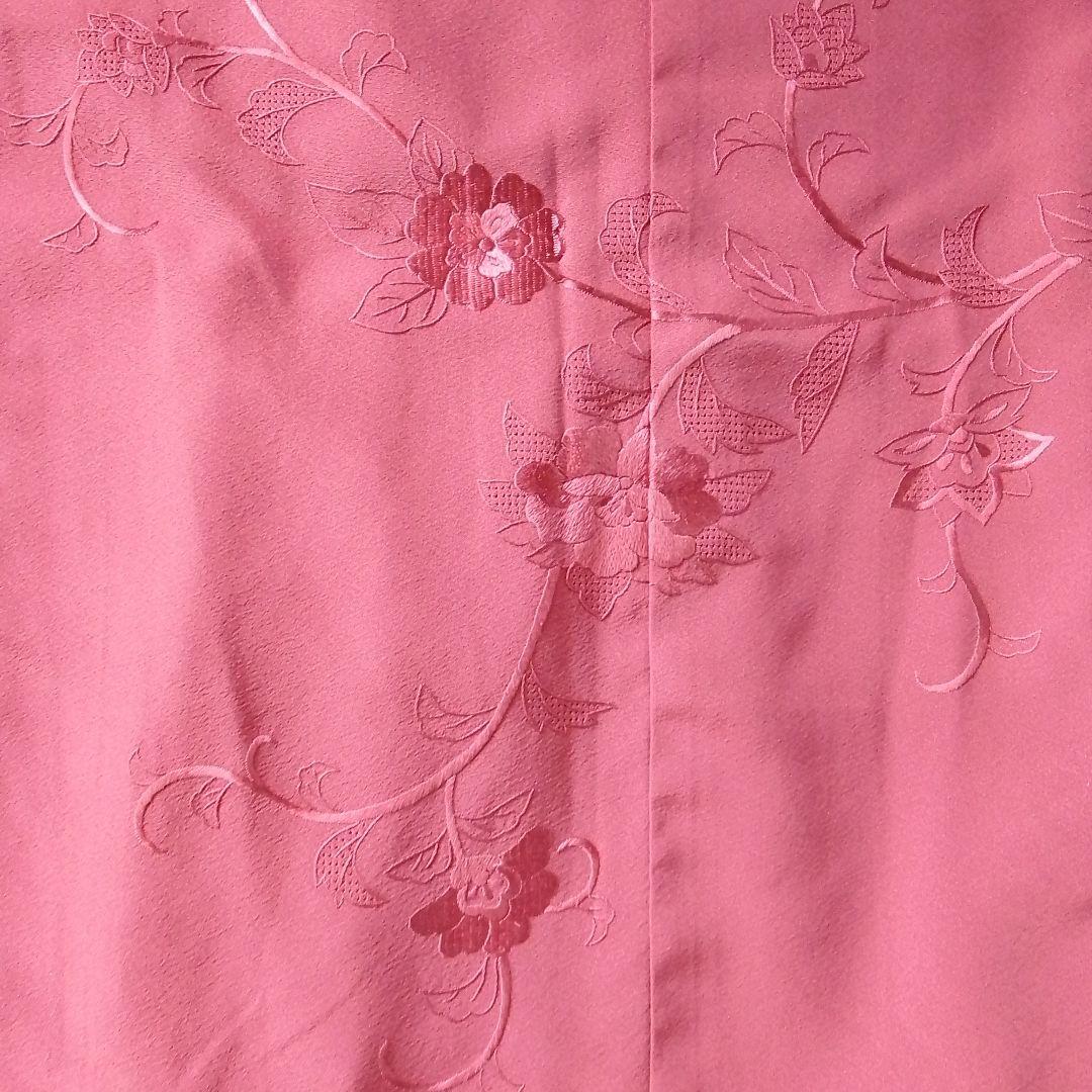 着物リメイクワンピース 色留袖ドレス 蔓花 豪華刺繍