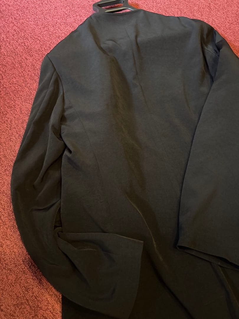 【未使用】Yohji Yamamoto ノーカラー ボタンレス ロングコート