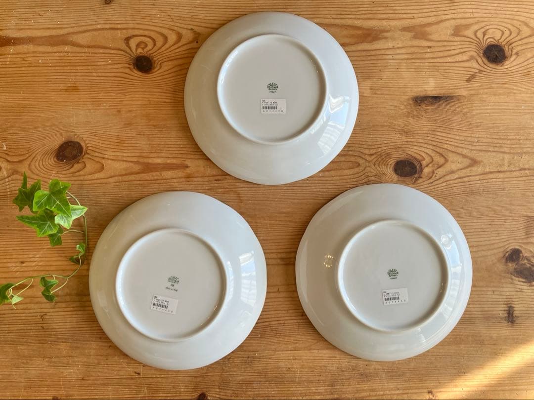 ジノリ　ベッキオホワイト　19ラウンドプレート×3