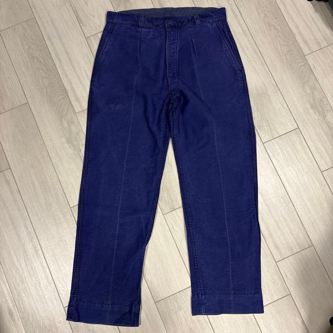 50s French モールスキン パンツ W36
