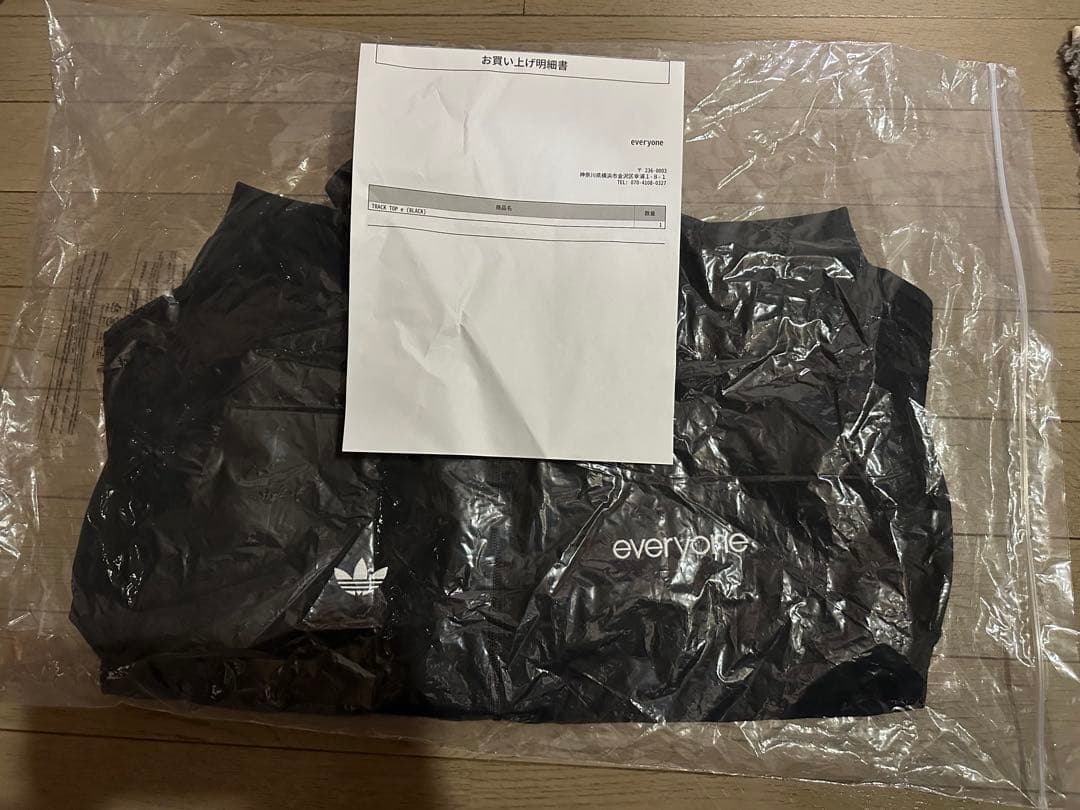 【新品未使用】everyone adidas TRACK TOP Black M