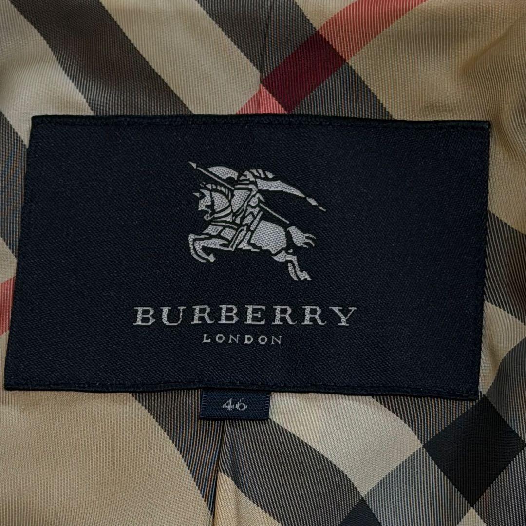 バーバリーロンドン　ウールコート　メガチェック　グレー　カシミヤ混　大きいサイズ