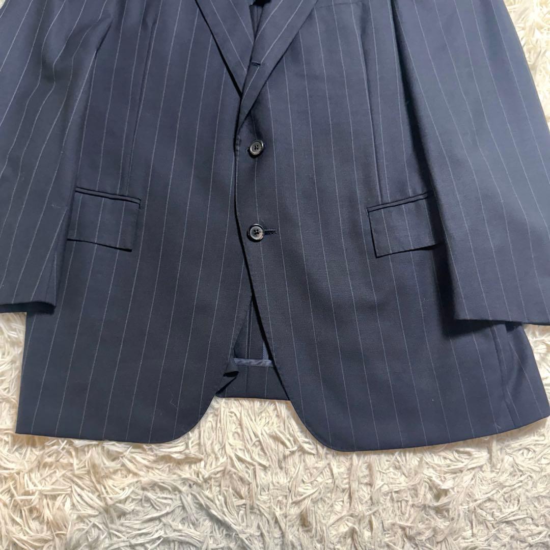 90s ポロバイラルフローレン ビンテージスーツセットアップ　ストライプ　AB6