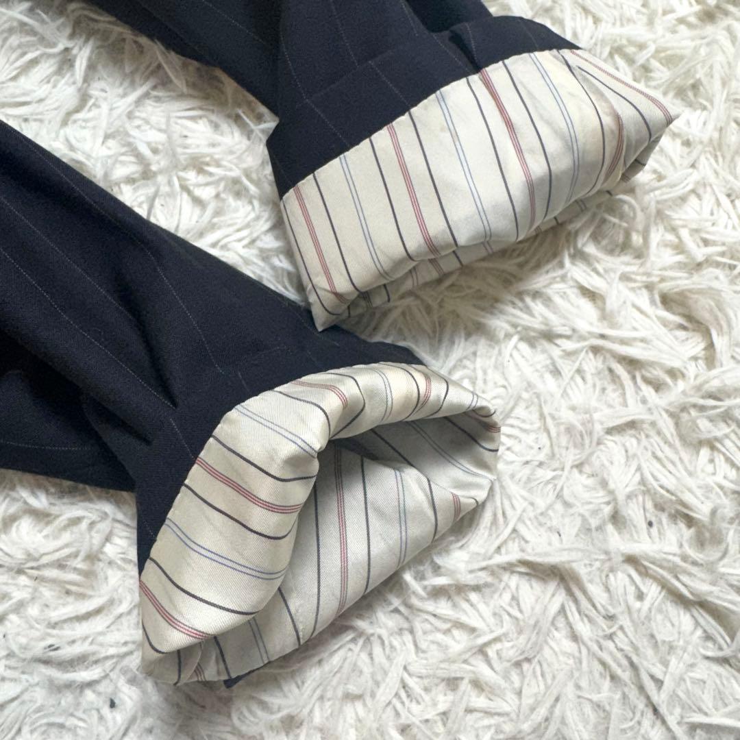 90s ポロバイラルフローレン ビンテージスーツセットアップ　ストライプ　AB6