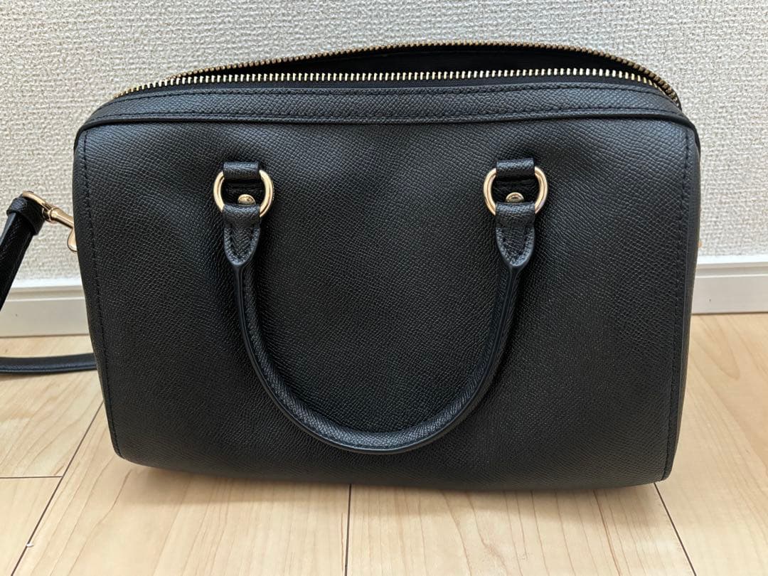 miho　COACH ローアン サッチェル バッグ　ブラック