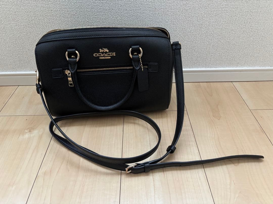 miho　COACH ローアン サッチェル バッグ　ブラック