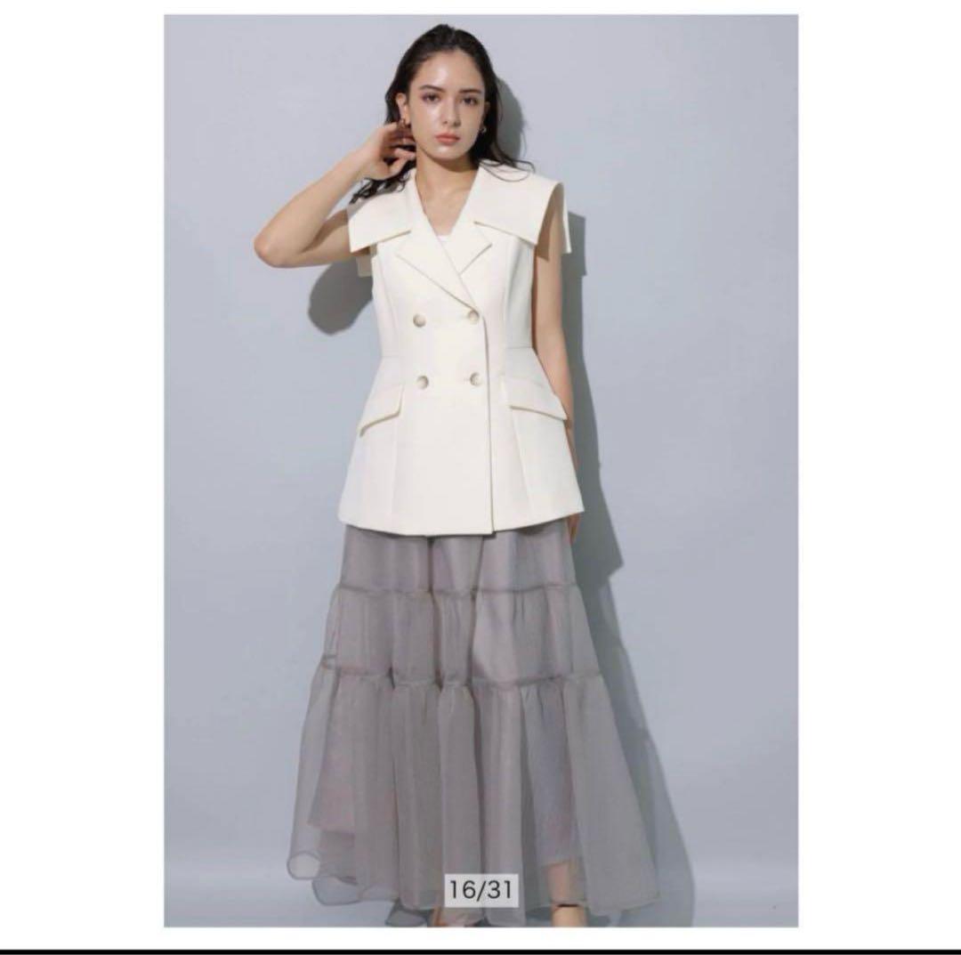 セーラーカラーペプラムジレ Arpege story ジレ