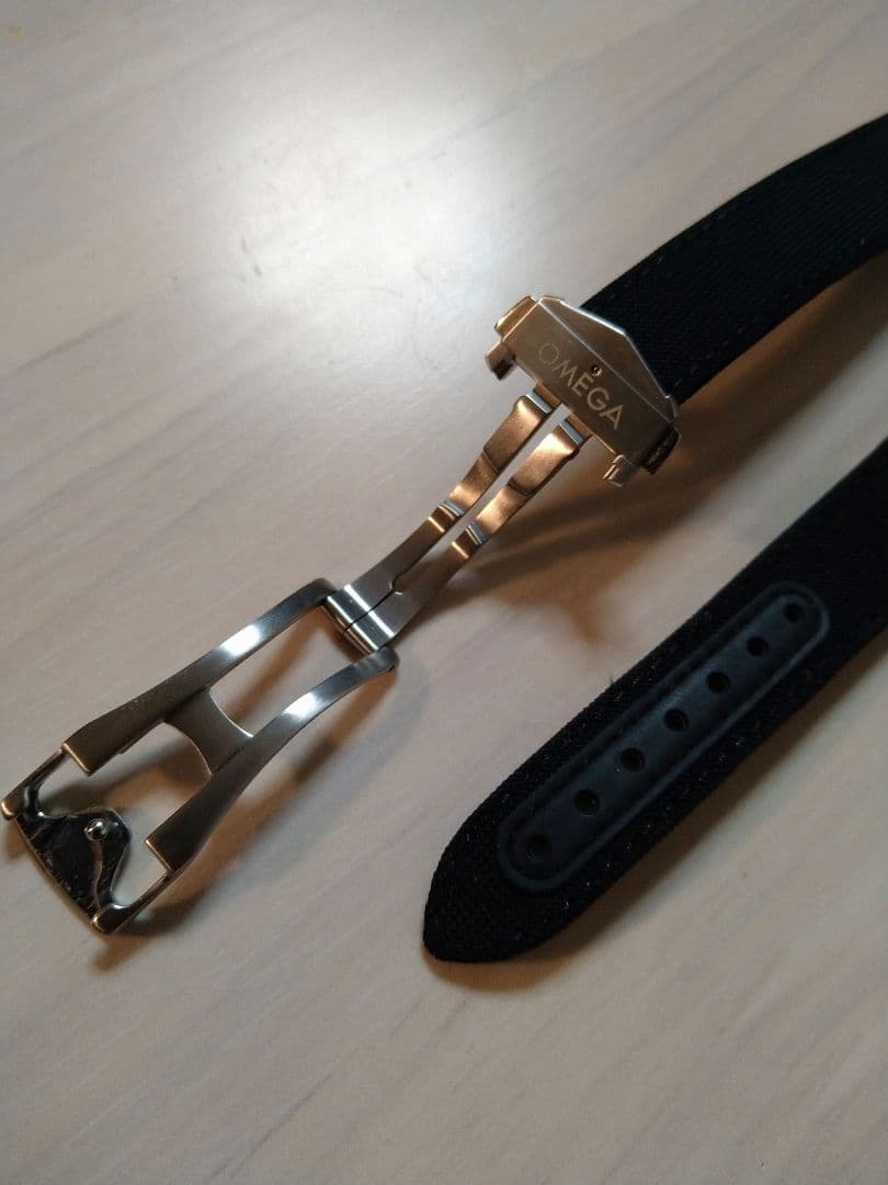 OMEGA　ファブリックストラップ・フォールディングバックルセット