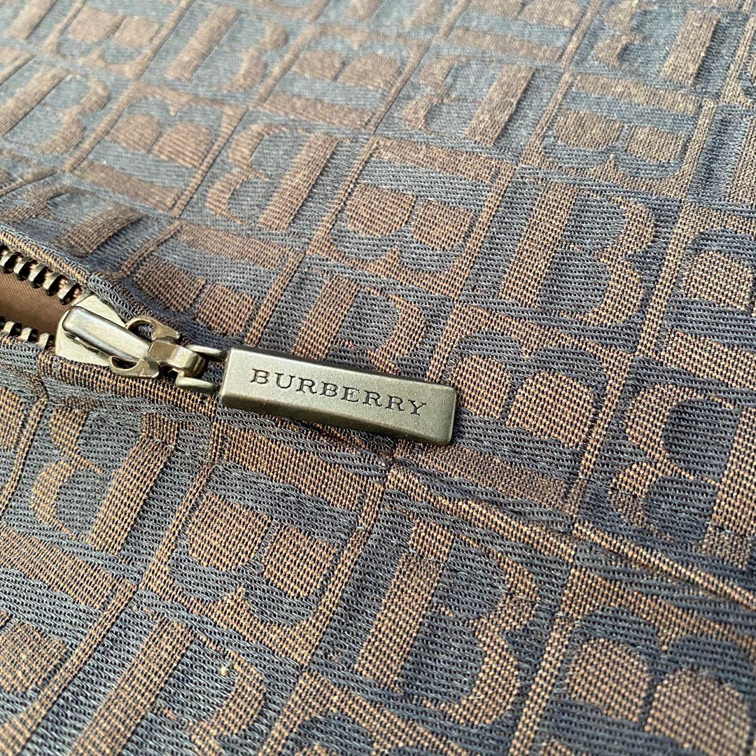 バーバリー ロンドン モノグラム 総柄 チェスターコート 40 ブラウン 美品