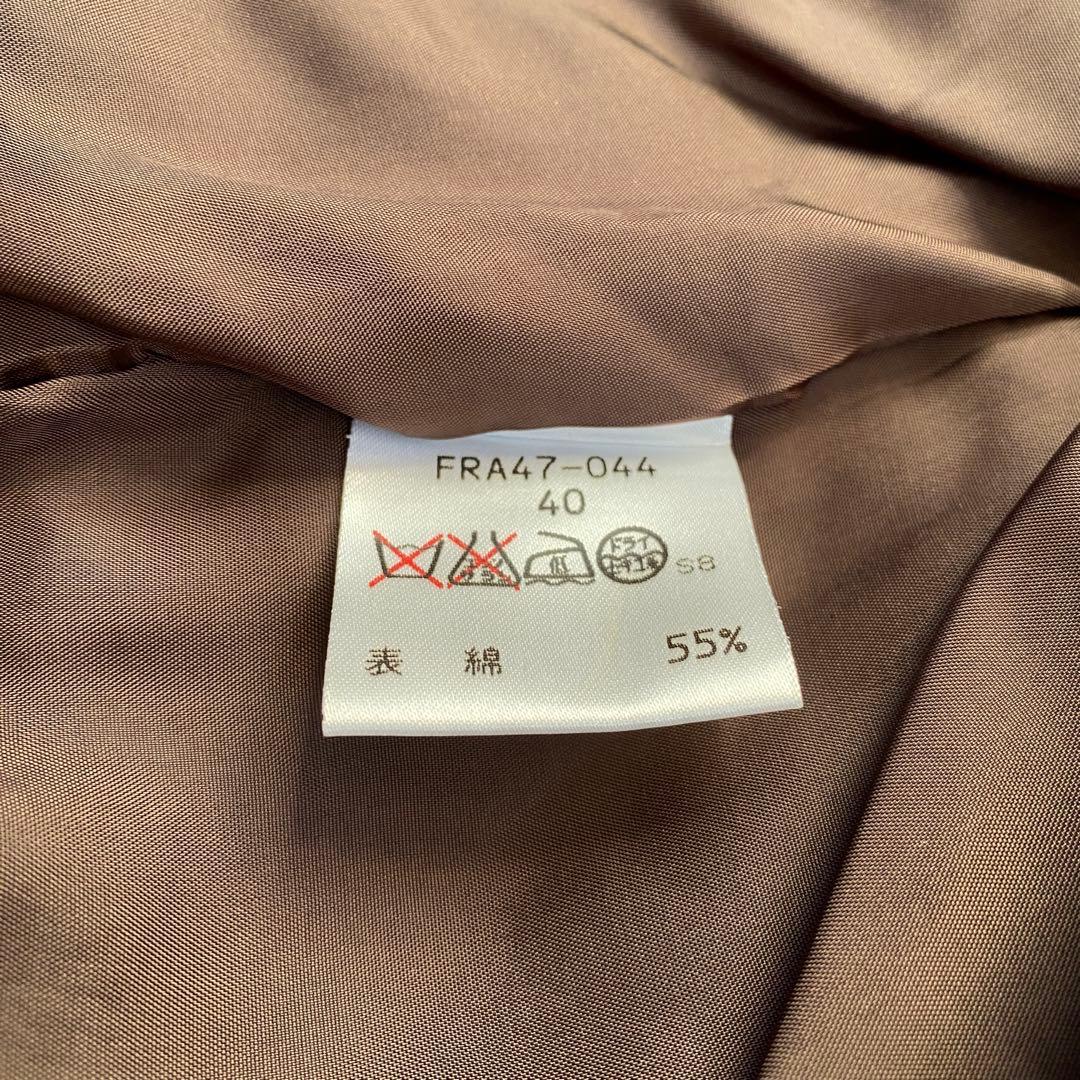 バーバリー ロンドン モノグラム 総柄 チェスターコート 40 ブラウン 美品