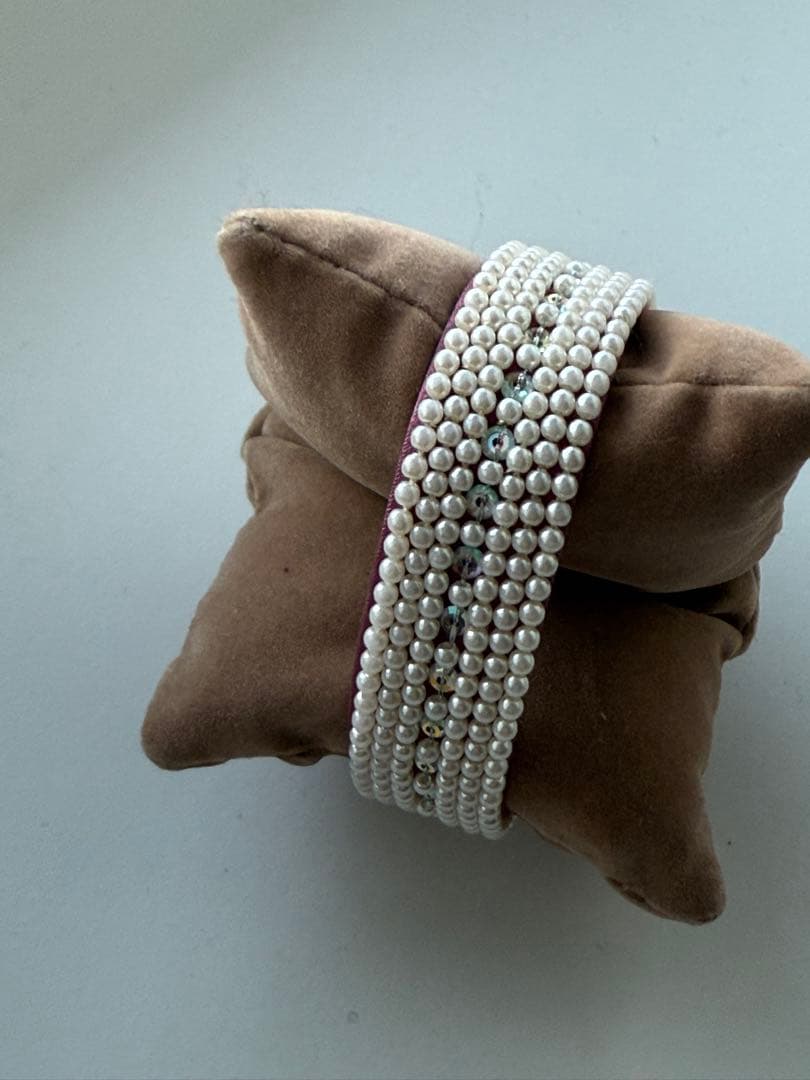 n*o様 ポアレPoiray マプルミエ 腕時計 純正ベルト　145mmパール