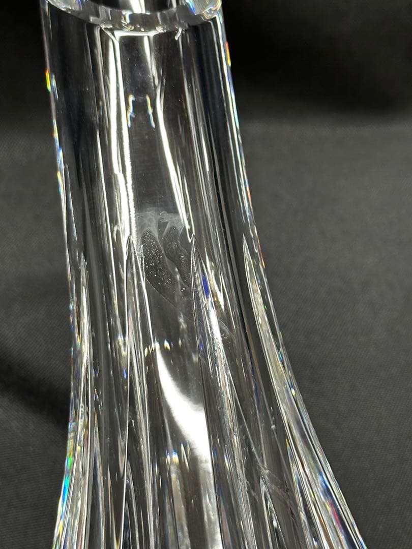 【USED美品】Baccarat バカラ　アニック　ブト　花瓶　ベース