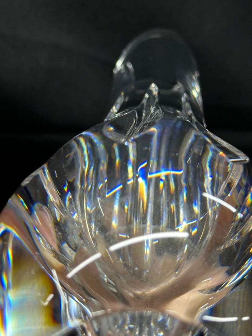 【USED美品】Baccarat バカラ　アニック　ブト　花瓶　ベース