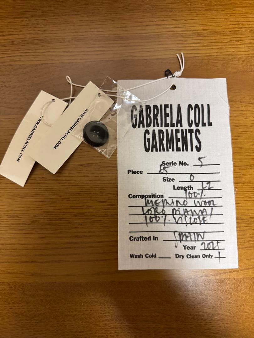 【新品未使用】ガブリエラコールガーメンツ　NO.65 オーバーサイズコート