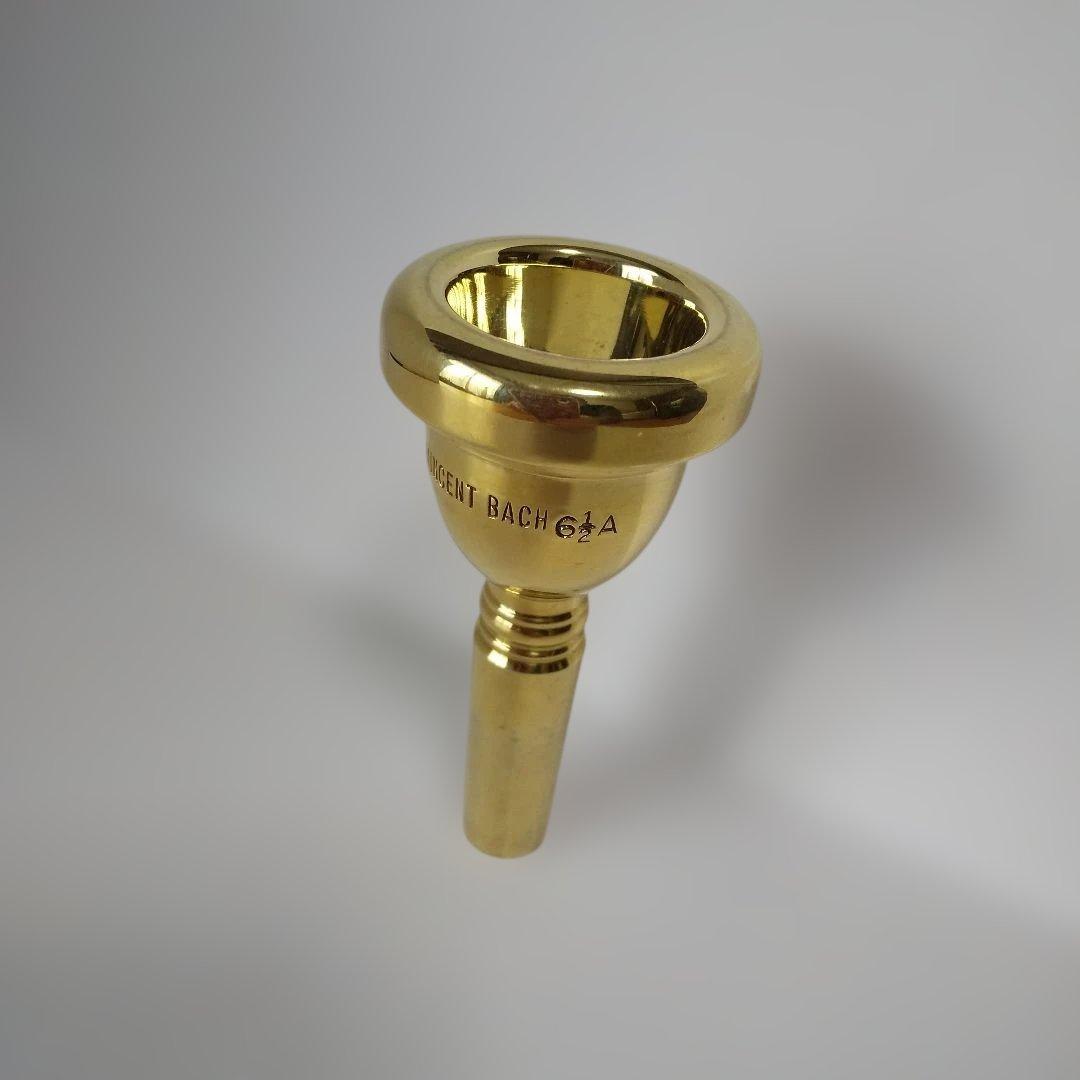 トロンボーン マウスピース VINCENT BACH 6-1/2A太管ゴールド
