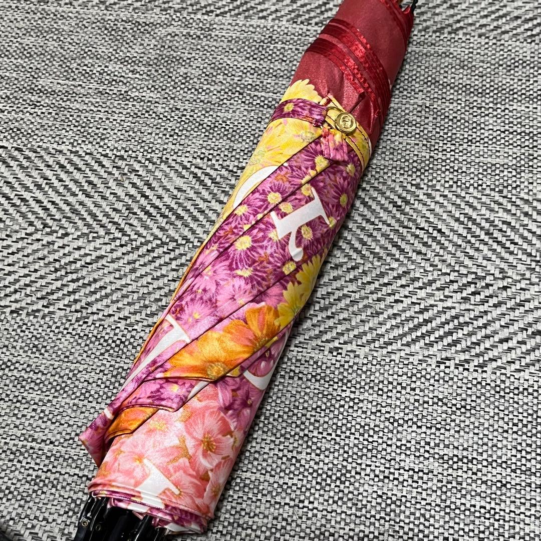 希少　Christian Dior ロゴ総柄　フラワー　花総柄　折りたたみ傘