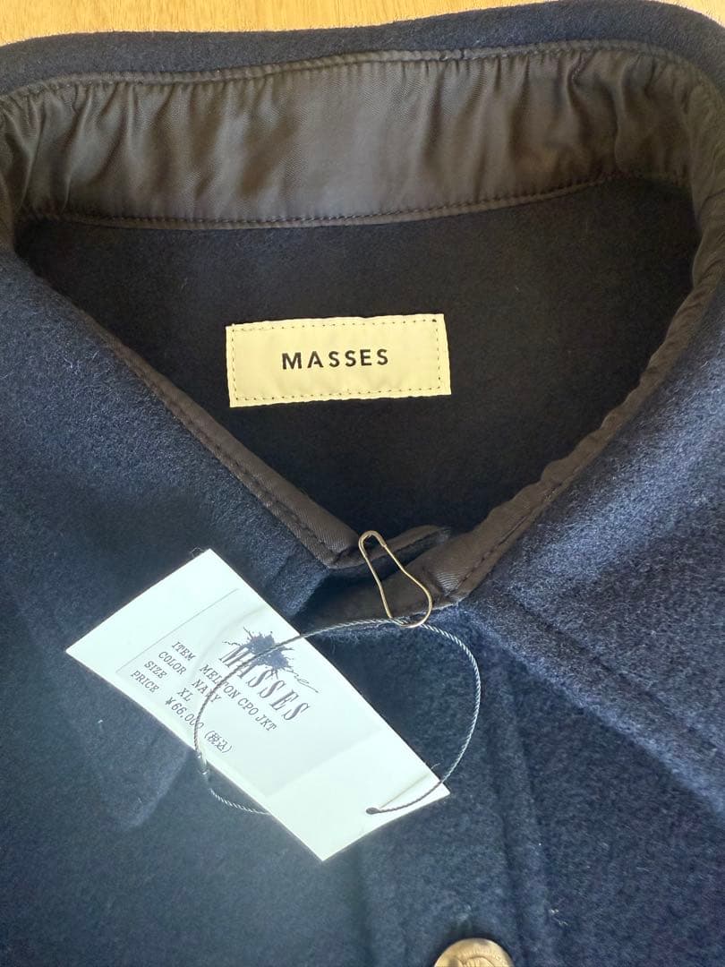 新品 2025AW MASSES MELTON CPO JKT 紺