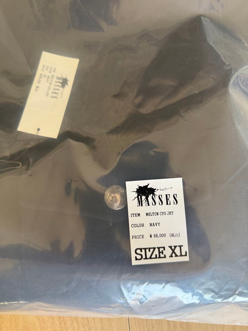 新品 2025AW MASSES MELTON CPO JKT 紺