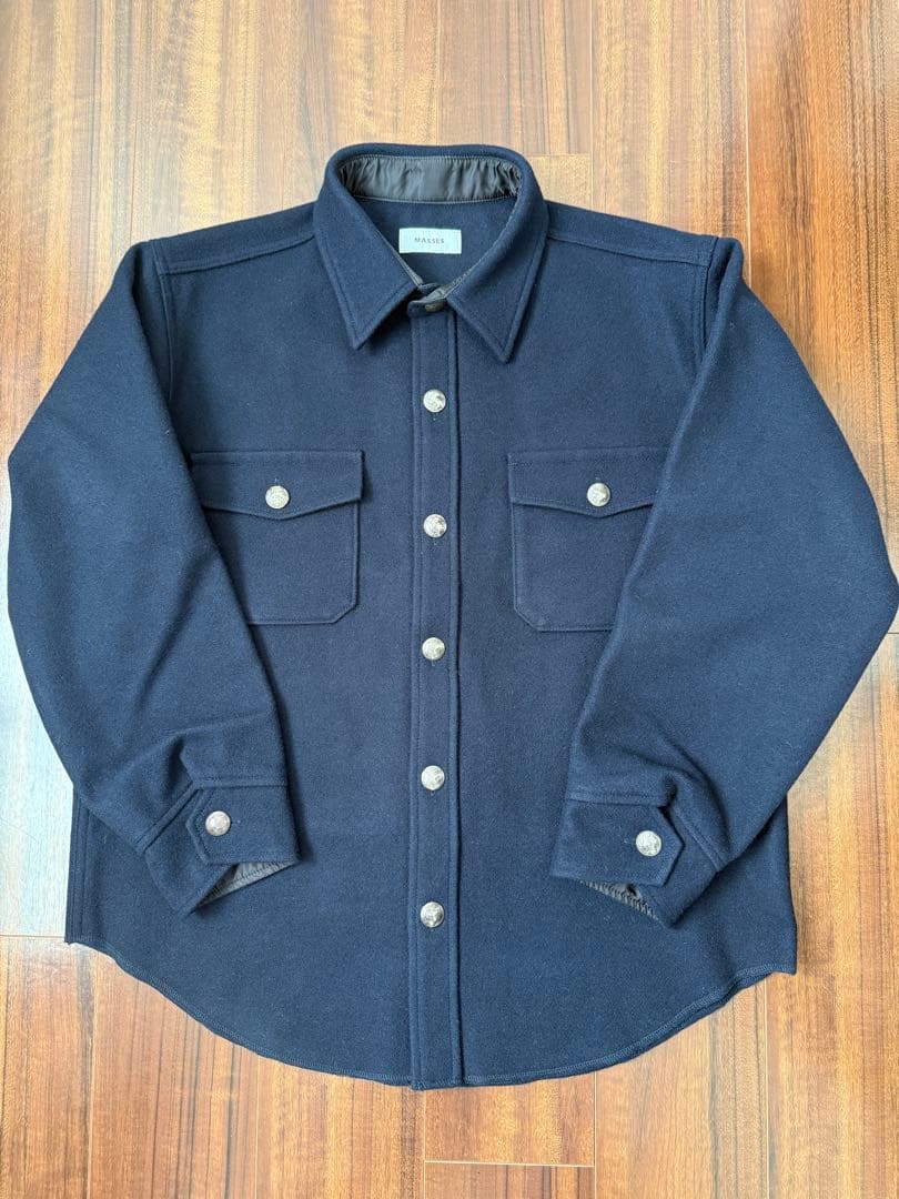 新品 2025AW MASSES MELTON CPO JKT 紺