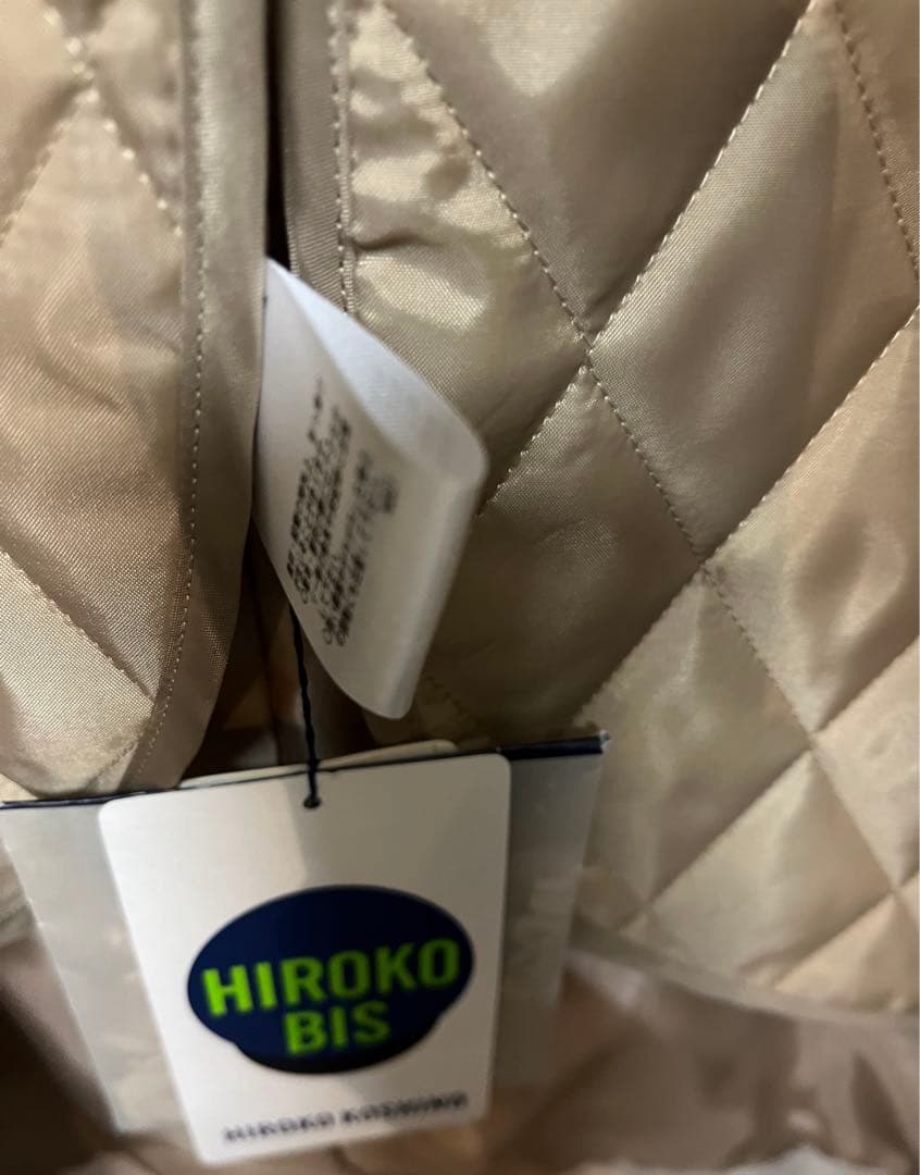 未使用品　コート　ライナー付き　取り外し　ベージュ　13号　ヒロコビス