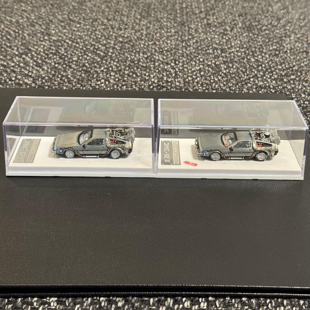 デロリアン Ⅰ&Ⅱカスタム品 1/64 MJモデル バックトゥザフューチャー