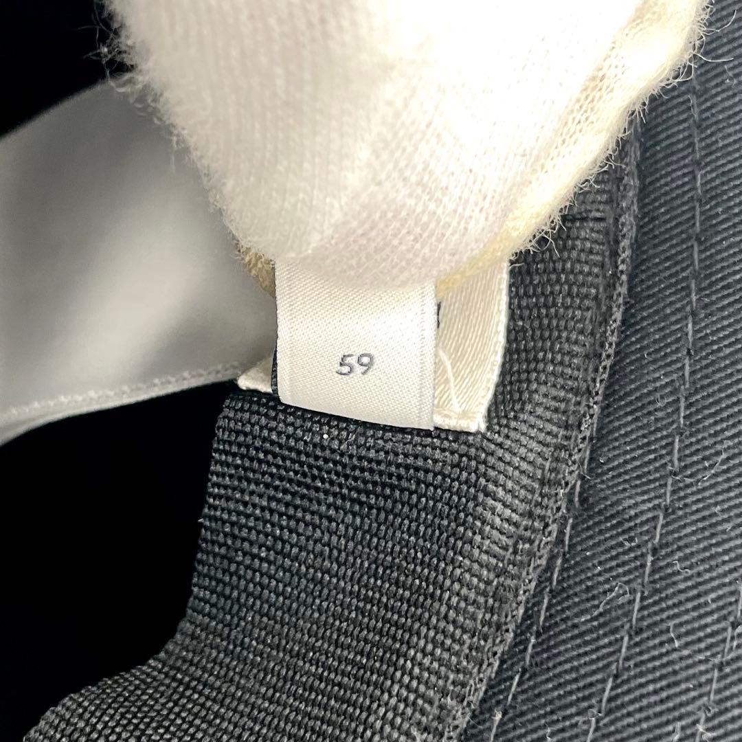 鑑定済★CELINE トリオンフ　コットン　バケットハット　黒　L 59