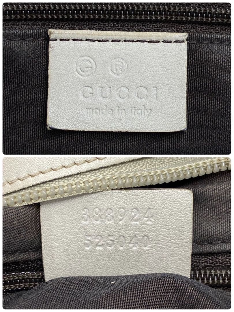 グッチ GG柄 ショルダーバッグ ベージュ キャンバス