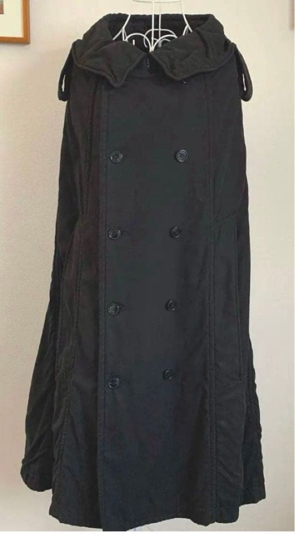 ZUCCA フード付きダブルブレスト　ポンチョコート