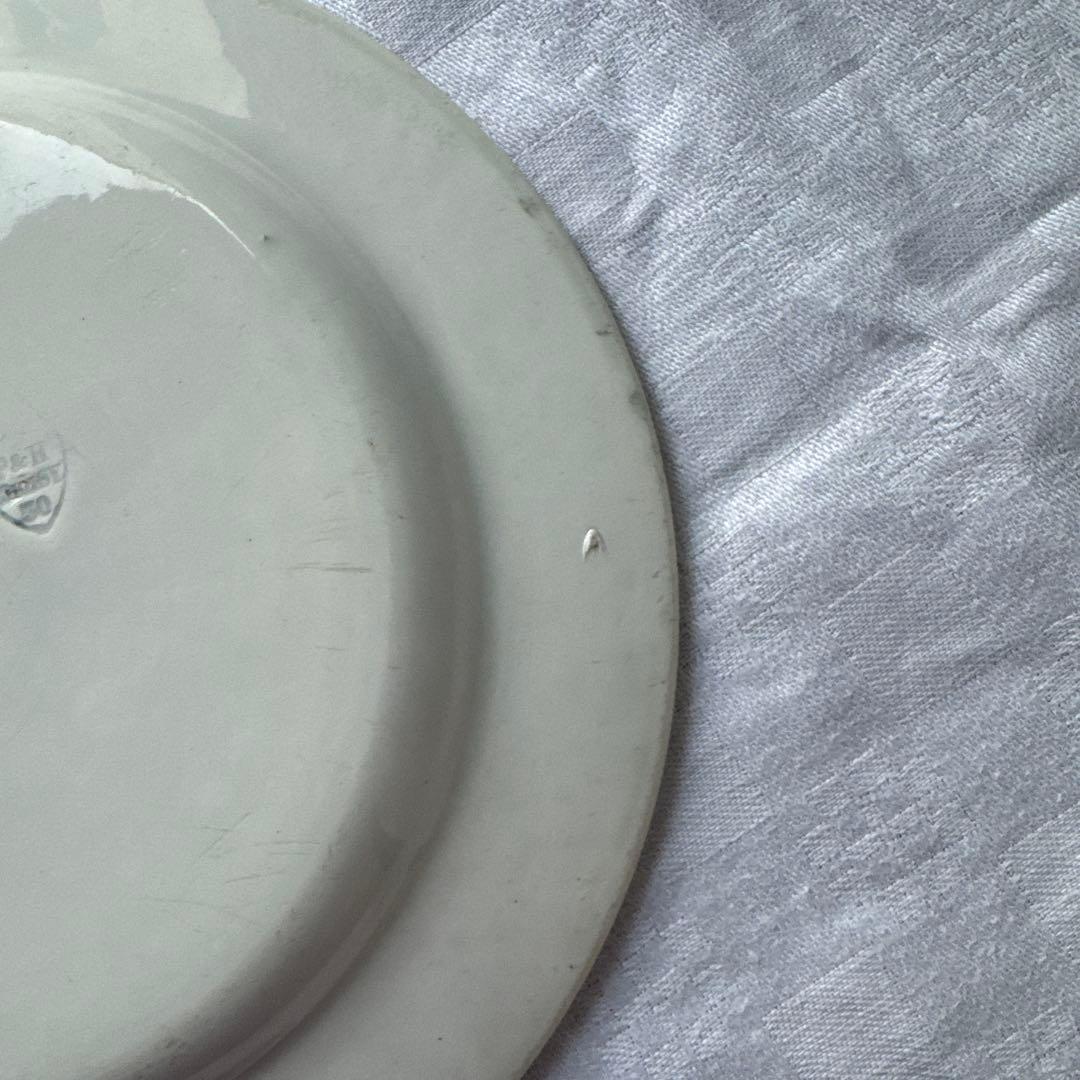 フランスアンティーク　ショワジールロワ　グリザイユ　デザートプレート　平皿