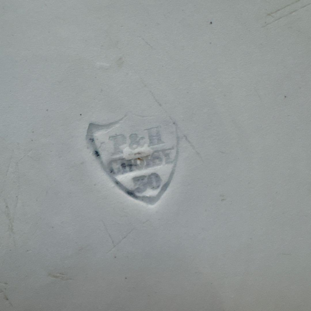 フランスアンティーク　ショワジールロワ　グリザイユ　デザートプレート　平皿