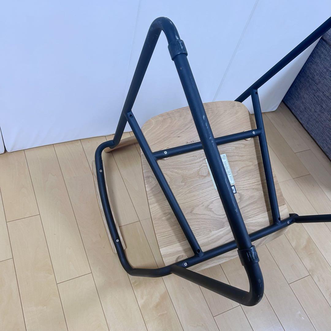 北欧　モリヨシFlo POKKYARMCHAR ナラ材　アーム付　天然木アイアン