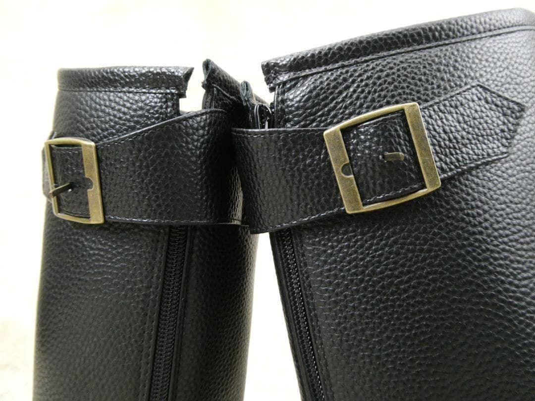 黒２６．５ｃｍ　特攻ブーツ/ブラック ライダーブーツ ロングブーツ 旧車會